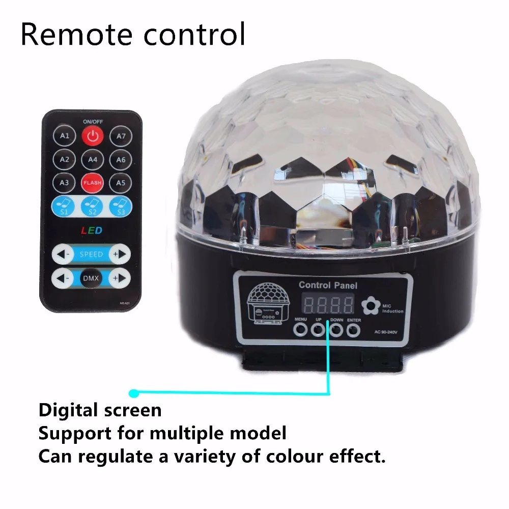 9 Цвета Dj dmX 512 контроллер вечерние светильник s сценический светодиодный кристалл