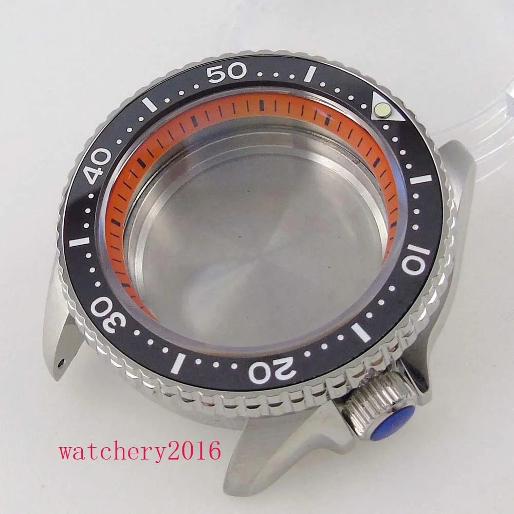 41mm sapphire glass Watch Case fit NH35 NH36 Movement 200M water resistance