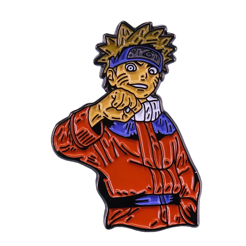 Металлическая эмалированная брошь с мультяшными героями аниме фильмов и игр