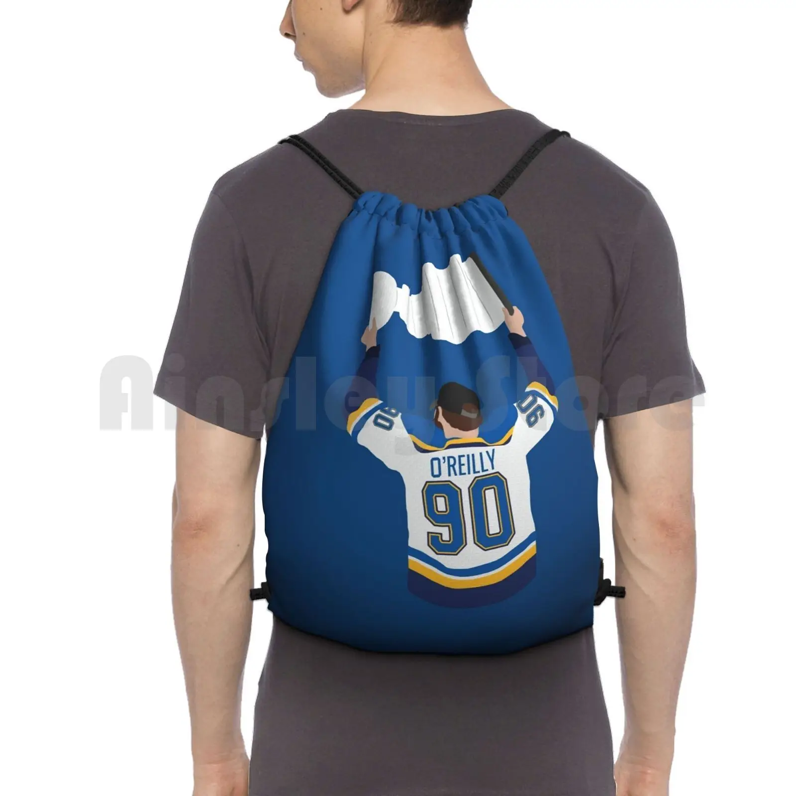 

Ryan O'Reilly Backpack Drawstring Bag Riding Climbing Gym Bag Ryan Oreilly Ryan Oreilly Blues Hockey Hockey Ryan Oreilly