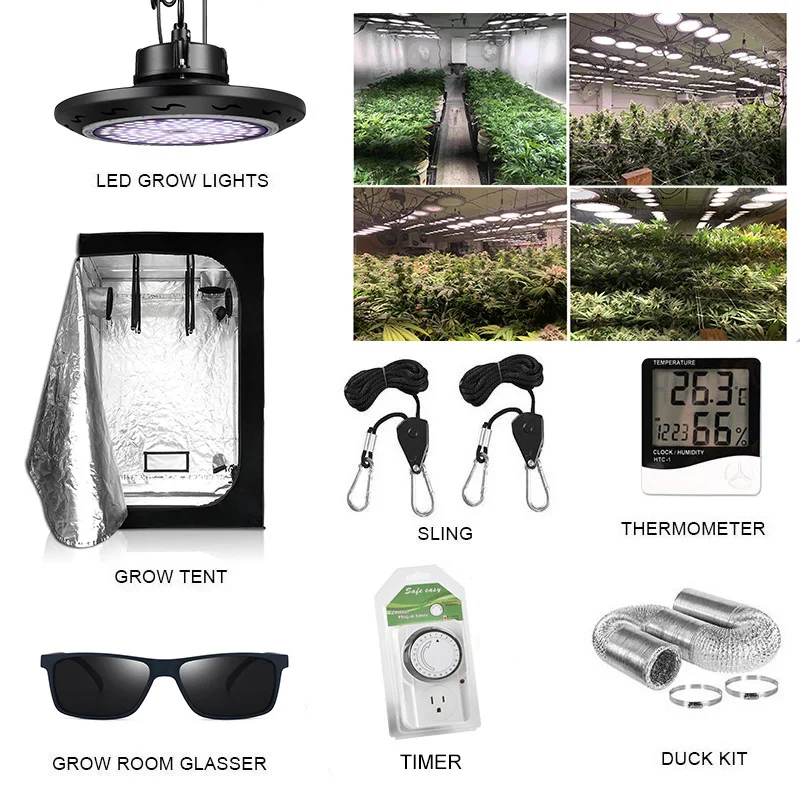 Led Grow Lighting Крытая гидропоника, шатер для выращивания, Гроу-рум для коробка для выращивания растений, светоотражающий майлар нетоксичный садовый Теплицы 60/80/100