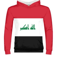 iraq male custom made name number irq zipper sweatshirt nation flag iq country republic islam arabic arab print photo clothing