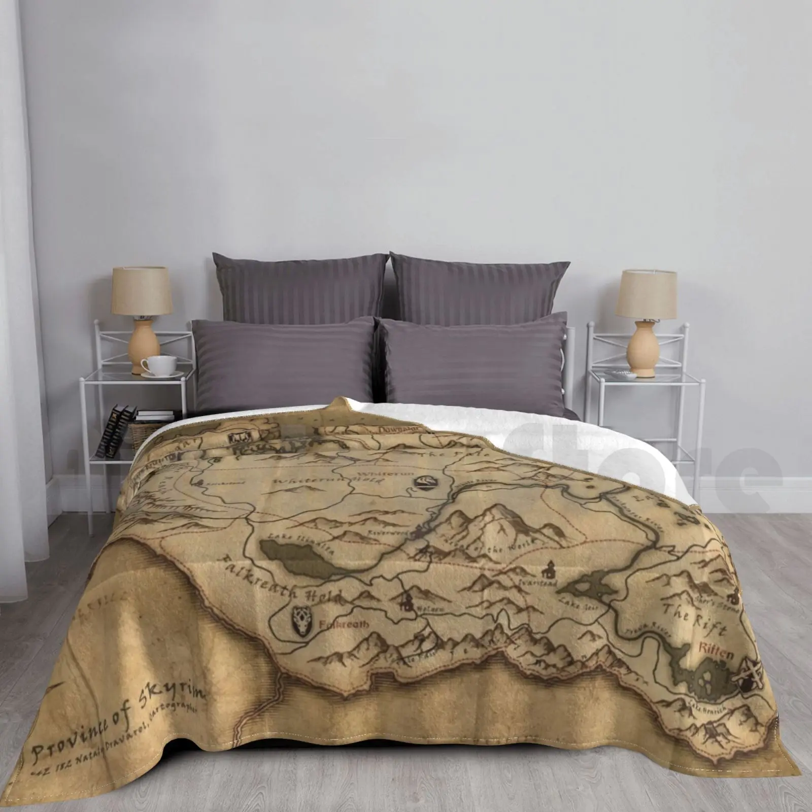 

Skyrim Map Blanket For Sofa Bed Travel Skyrim Game Play Pc Gamer War Map Elder Scrolls Land Sea Christmas