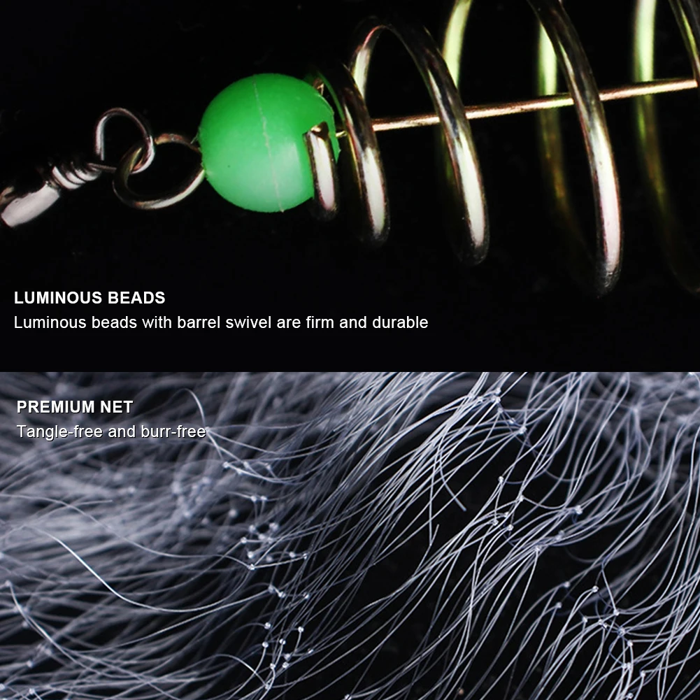Многоразмерная липкая рыболовная сеть Проволочная кормушка свинцовая грузила