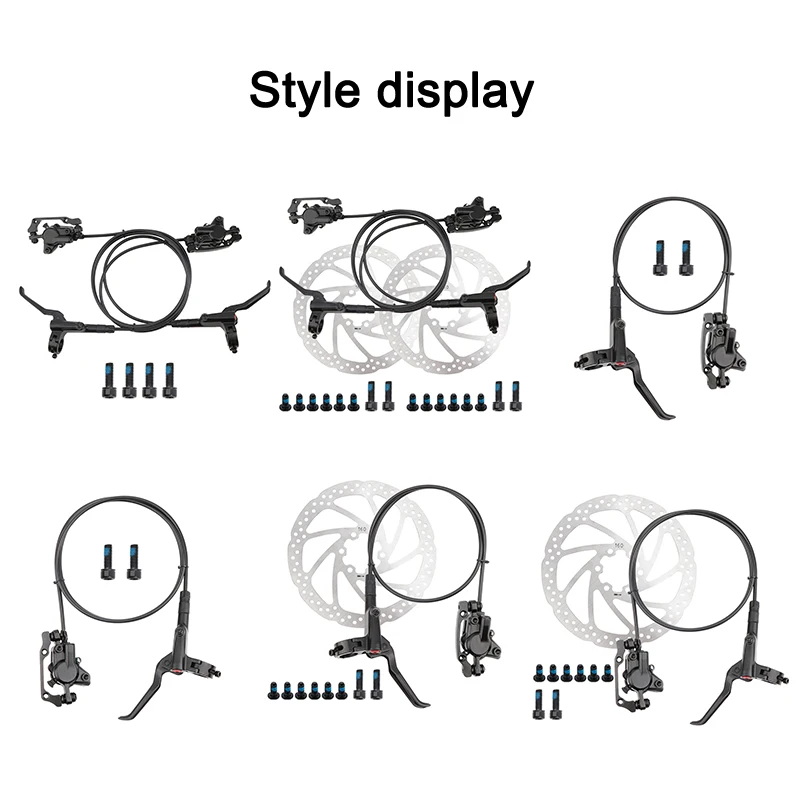 

Bike Disc Brake Kit Front and Rear Caliper Bicycle Brake Levers and Rotor for Road Bike Mountain Bike EDF88