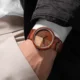 Casual Quartz Wooden Watch Men Unique Design Couple Watches Simple Dial Leather Strap Fashion Women Clock Box relogio masculino Other Image
