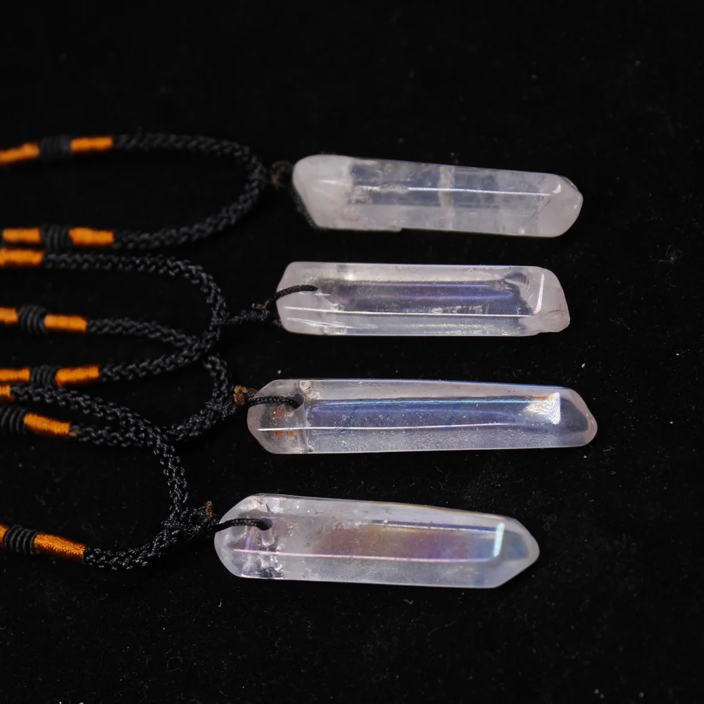 AP 1 шт. натуральный гальванический прозрачный кварцевый одиночный Кристалл