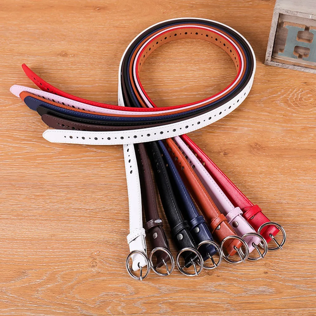 Модный новый женский кожаный ремень с пряжкой мужской однотонный пояс| |