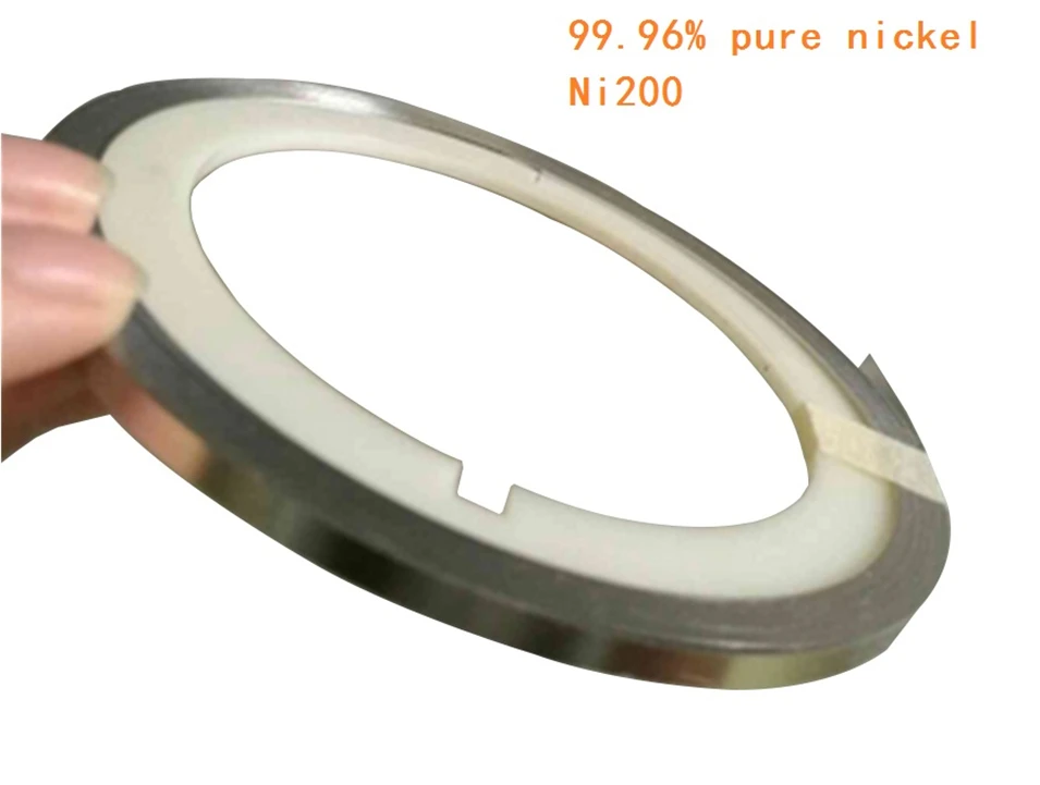 Лента из 99.96% чистого никеля для точечной сварки аккумуляторов 0 1 мм x 3 5 м/рулон |