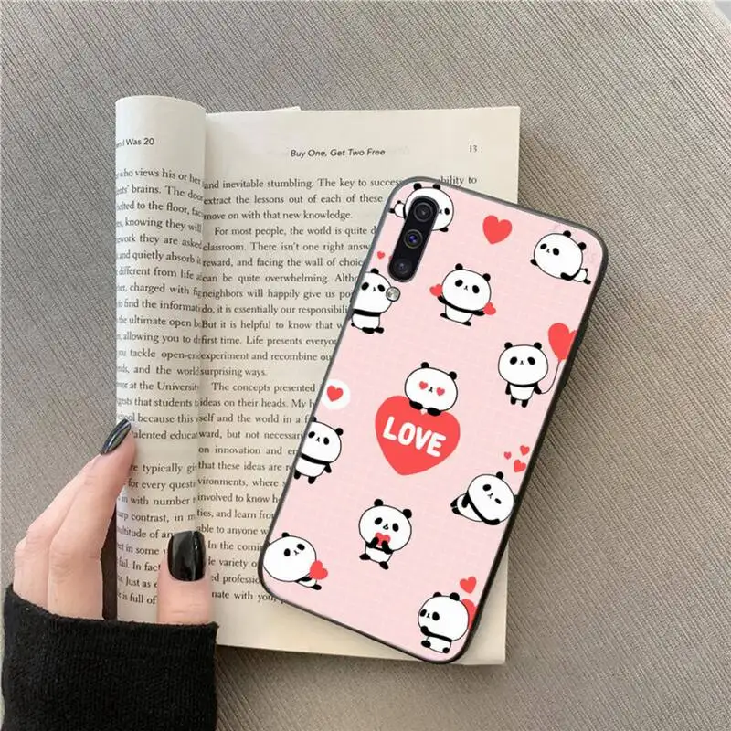

Cute Cartoon Panda Phone Case For Samsung Galaxy M10 20 30 A 40 50 70 71 6S A2 A6 A9 2018 J7 CORE PLUS STAR S10 5G C8