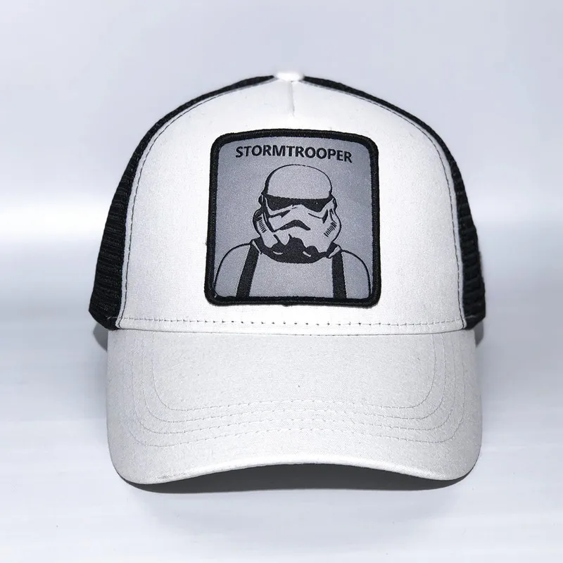 STORMTROOPER Высокое качество, Вейдер, Дальнобойщик, кепка, Звездные войны, шапка, Звездные войны, унисекс, для мужчин, Дальнобойщик, кепка, косплей, бейсбольная кепка, летние шляпы для папы - Цвет: STORMTROOPER