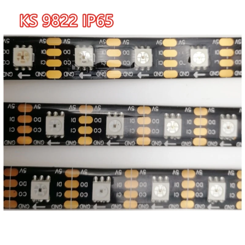 Светодиодная лента SK9822 Smart led pixel strip данные и часы отдельно IP30/IP65/IP67 DC5V 30/60