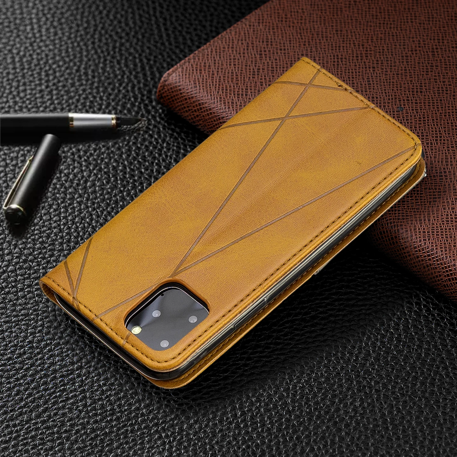 Для iPhone 11 pro Чехол-книжка кожаный чехол для iPhone 8 Plus для iPhone X XR XS MAX чехол жесткий чехол для iPhone 6 7 8 чехол