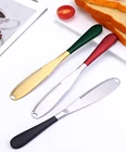 Нож для масла и сыра из нержавеющей стали 403 с отверстием нож-Лопатка нож для тостов брикет нож для резки сыра нож для масла кухонные аксессуары