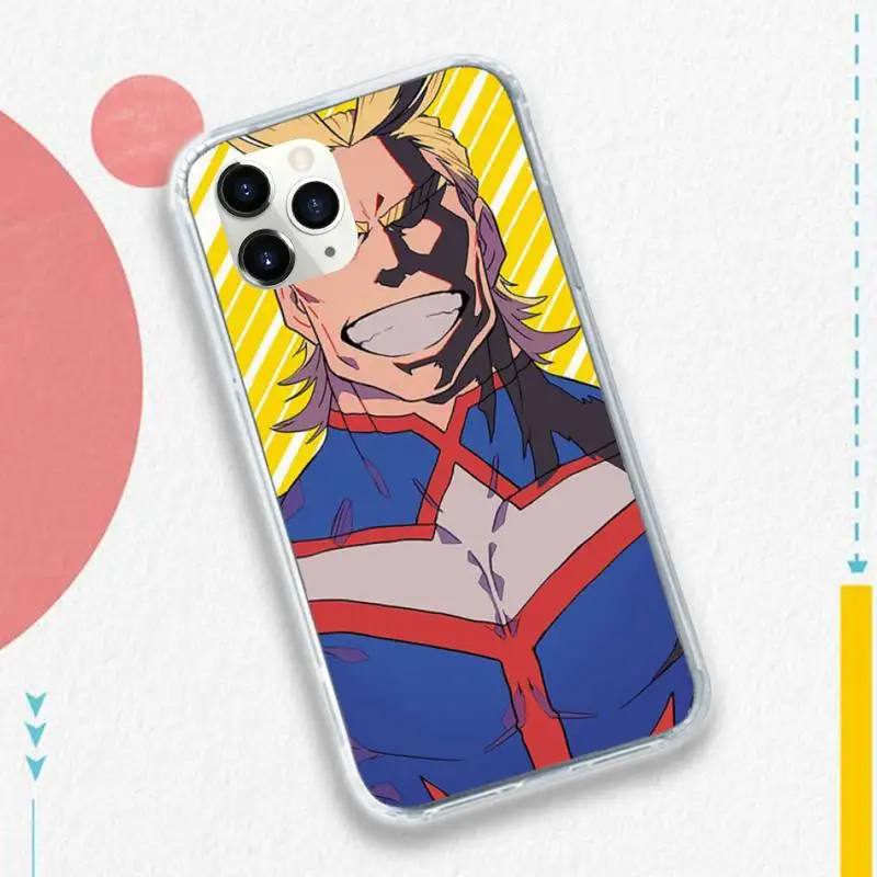

Boku no Hero Academia anime manga high quality Phone Case funda for iPhone 11 12 pro XS MAX 8 7 6 6S Plus X 5S SE 2020 XR