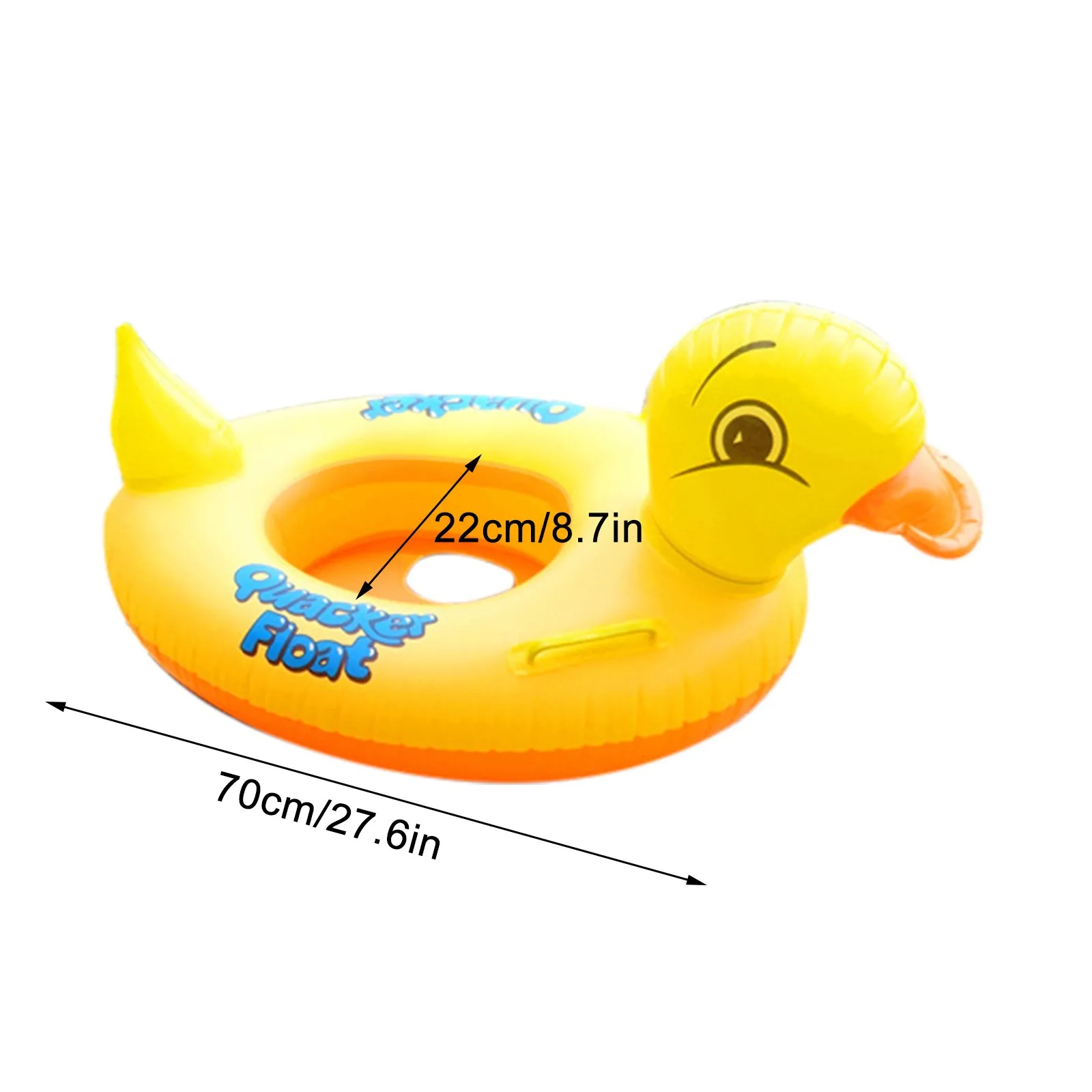 

2021 Summer Yellow Little Duck- Swimming Ring Thickened PVC Children's Circle swimming Outdoor Kids Pool Toys Accessories