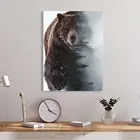 Картина Медведь на холсте с подрамником  Российской производство  Крепление в подарок