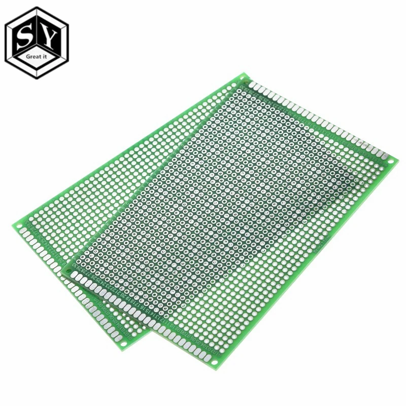 1 шт. 8x12 см 80x120 мм двухсторонний прототип печатной платы универсальная печатная