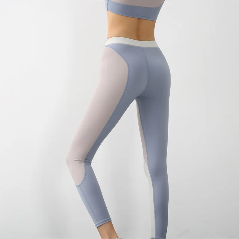 

COLORVALUE Splicing Sexy Contrast Yoga Pants Slimming Quick-Dry Leggings Sport Women Fitness High Waist Butt Lifting Sportswear