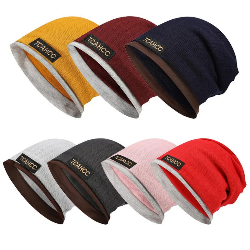 Зимние теплые вязаные шапки для женщин повседневный вязаный берет мужчин