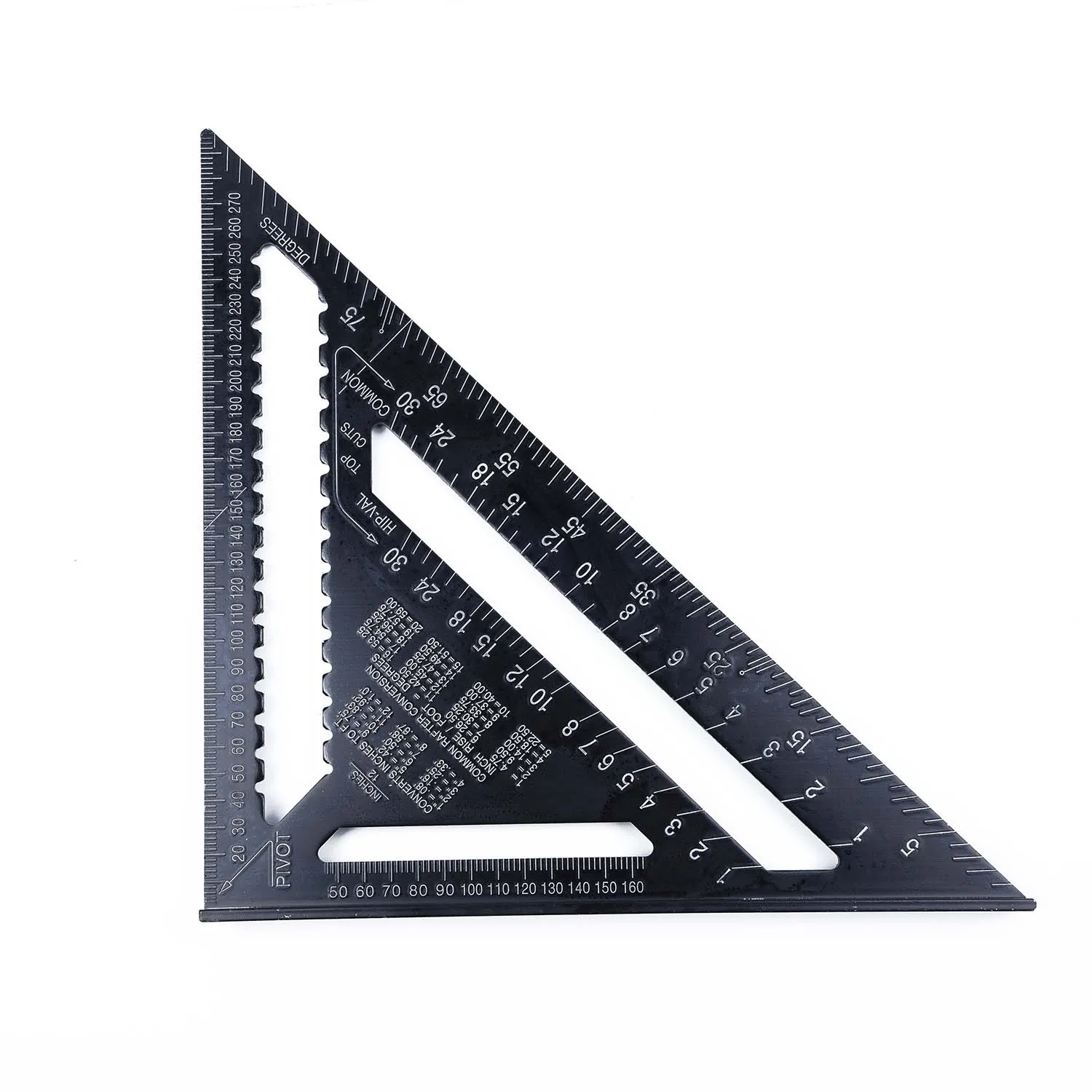 

1xMetric Aluminum Alloy Speed Square Triangle Angle Protractor Layout Guide