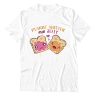 new arrivals cute peanut butter and jelly t shirt women casual korean style tshirt harajuku aesthetic tops female t shirt