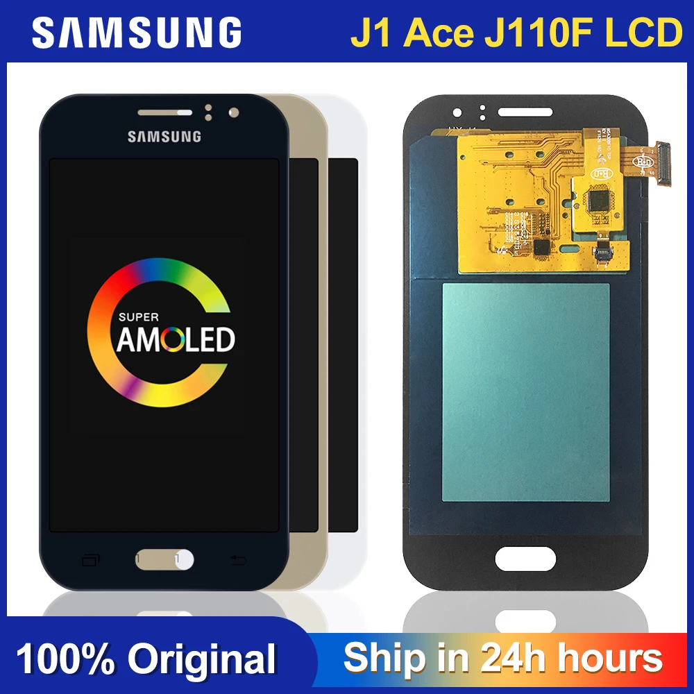 4 3 ''Супер AMOLED lcd S для Samsung Galaxy J1 Ace J110 SM J110F J110H ЖК дисплей Сенсорная установка
