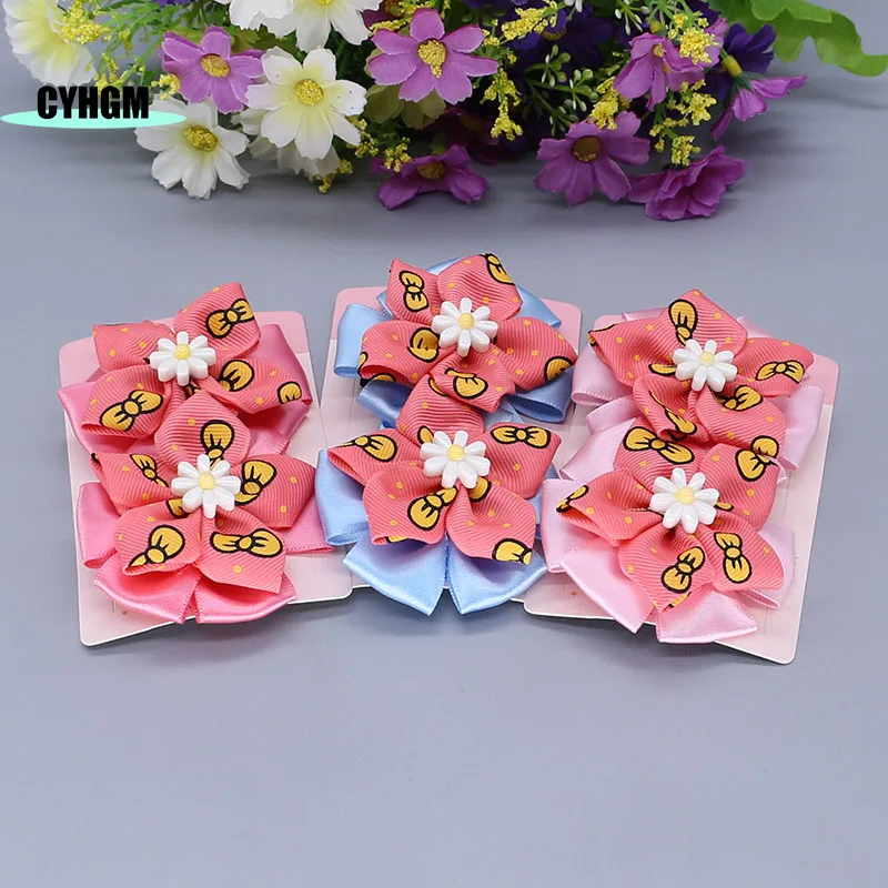 

wholesale new ribbon hair clips for girls Fashion silk hairpins cute spinki do wlosow Barrettes hanfu hair accessory S06-11