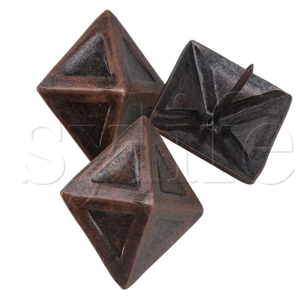 10 шт. обивочный гвоздь декоративный мебель на квадратном каблуке с заклепками