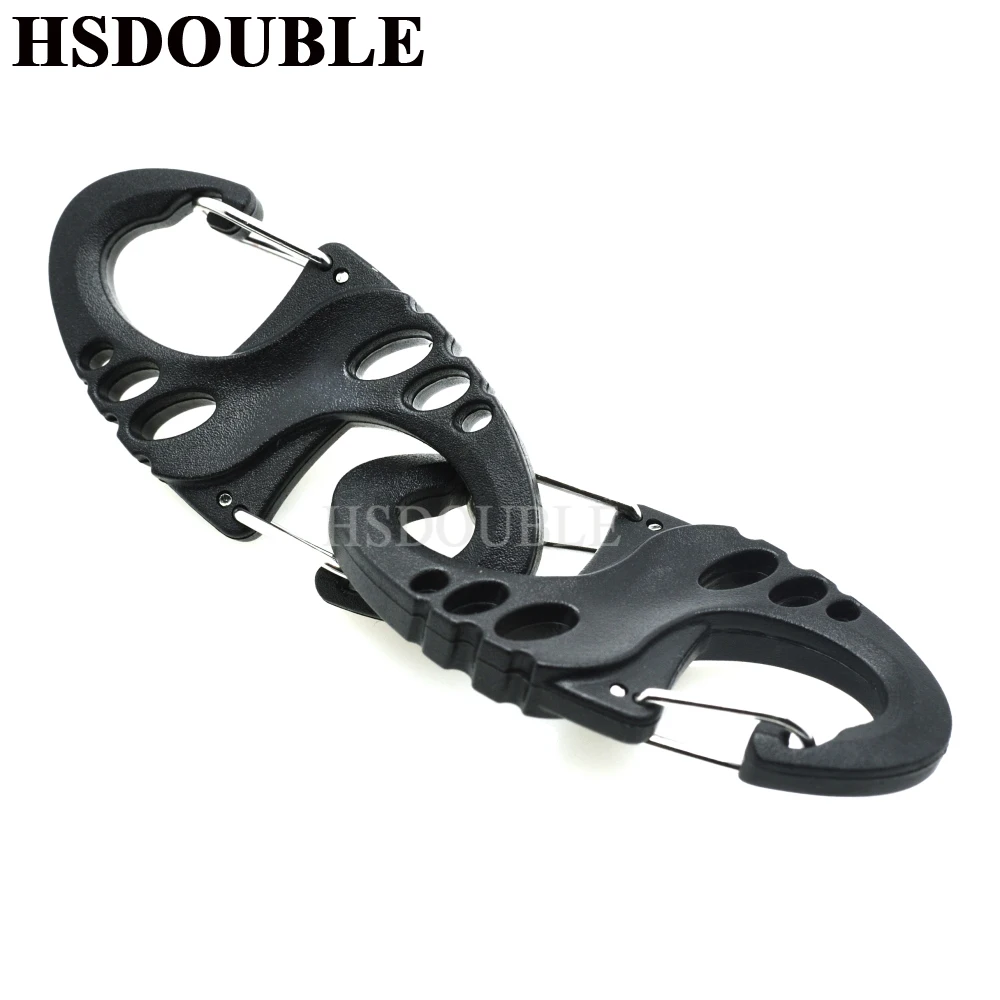 500 шт./лот 8 форм s-образная Пряжка кольцо-карабин инструмент для повседневного
