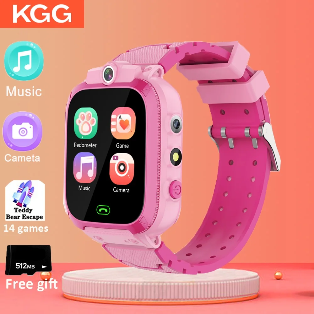 Детские Смарт часы KGG Music видеозапись игровые детские с камерой фонариком SD карта