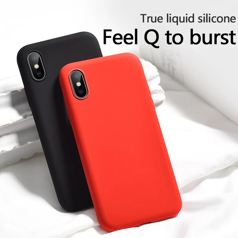 Мягкий ТПУ чехол из жидкого силикона для телефона iPhone 11 Pro мягкая задняя крышка