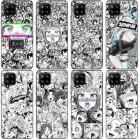 anime girl cartoon japan cute face case for samsung galaxy m12 m11 m21 m02s m42 m30s m31s m40s m51 m32 m01 j2 core j6 j8 2018 j4
