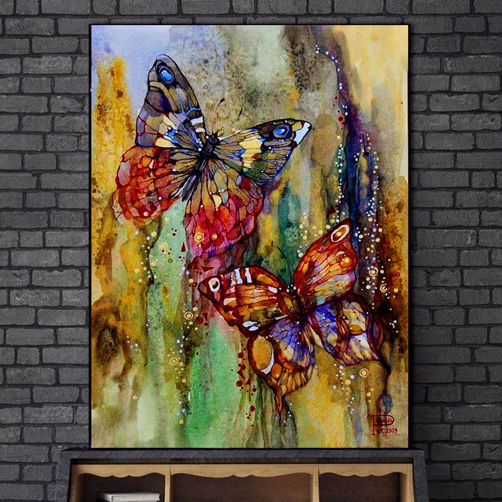 

Antique Butterfly Poster Prints Insect Kind Nature Wall Art Butterfly Canvas Painting Picture Kids Room Wall Art Home Decor