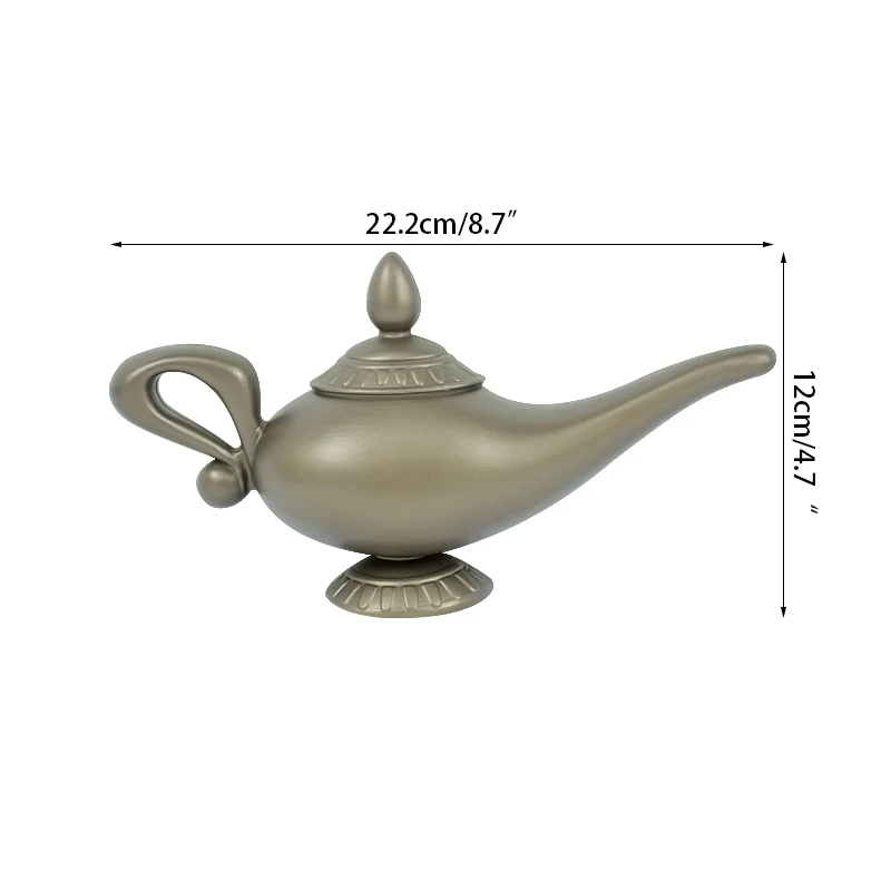 

1pc Plastic Aladdin Magic Lamp Halloween Decorations Cartoon Movie Cosplay Costume Props Home Party Ornaments Children Toys