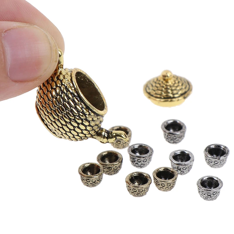 6 шт. чайный горшок чашка 1: 12 миниатюрная мебель для кукольного дома столовая