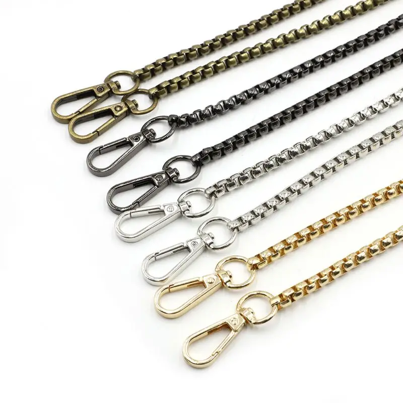 

DIY Replacement Chain Strap Handbag Chains Purse Shoulder Crossbody Straps with Metal Buckles Accessories