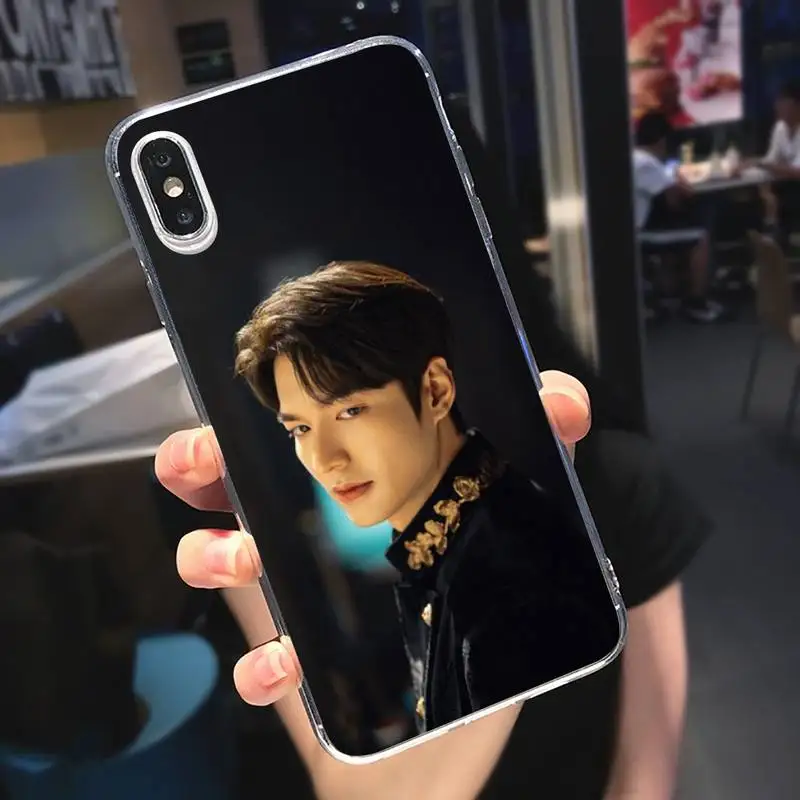 

Korean Lee Min ho actor Phone Case Transparent soft For iphone 5 5s 5c se 6 6s 7 8 11 12 plus mini x xs xr pro max