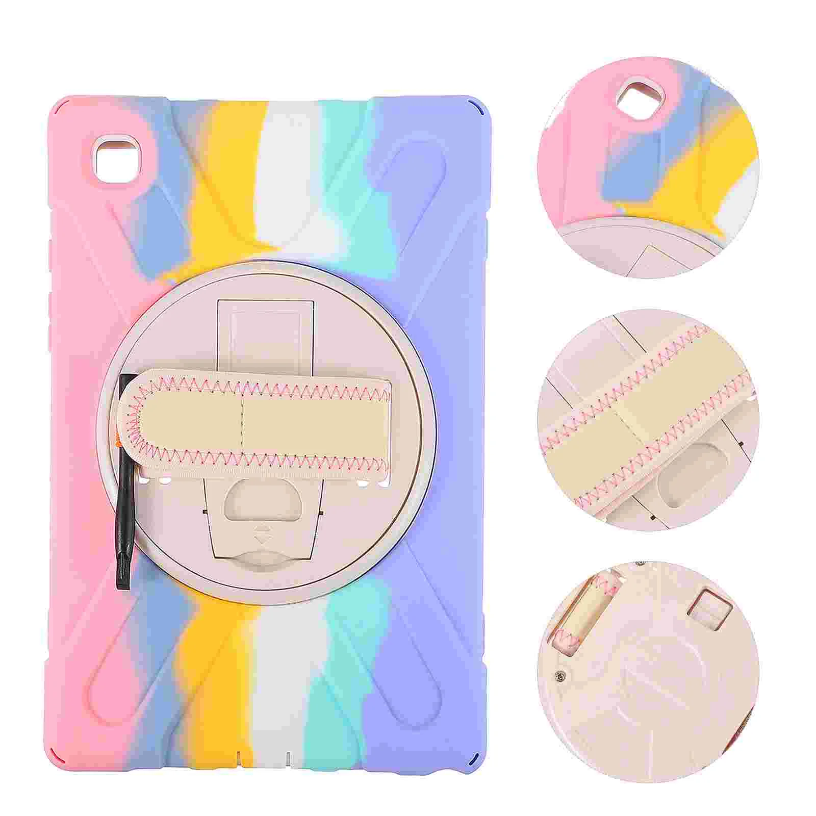 

Защитный чехол для планшета с откидной ножкой и ремешком на руку, совместимый с Tab A7