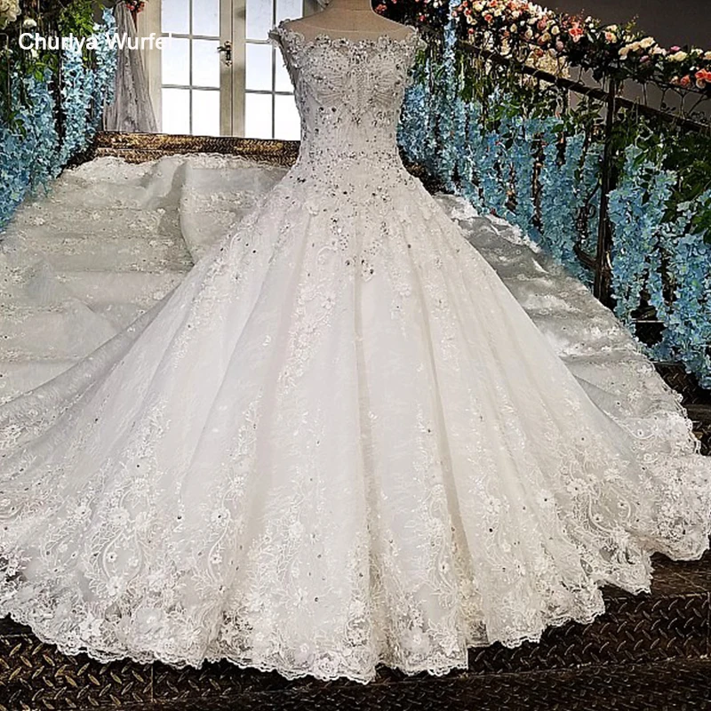 LS00158 vestido de noiva смотреть сквозь спину аппликация колпачки втулки кружева бальное