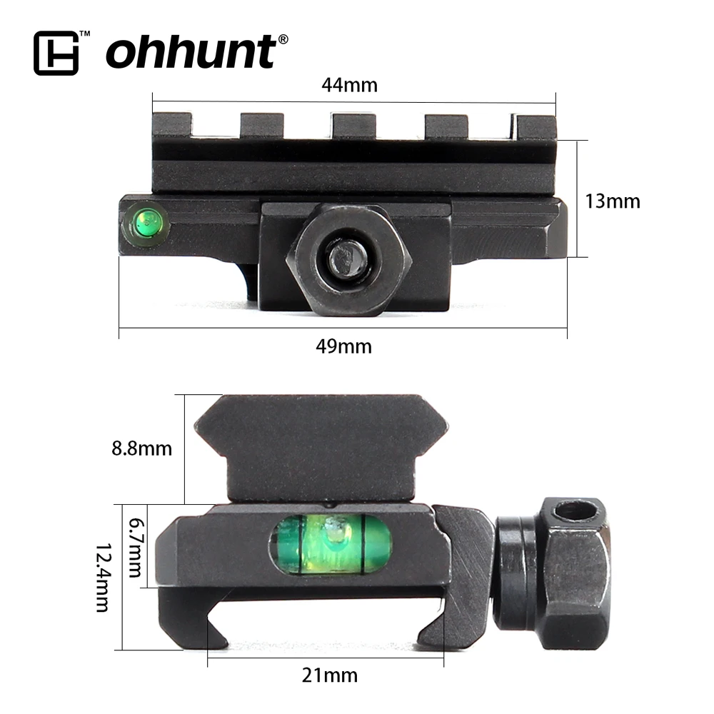 Ohhunt тактический компактный адаптер крепления 20 мм Пикатинни База для рейки с