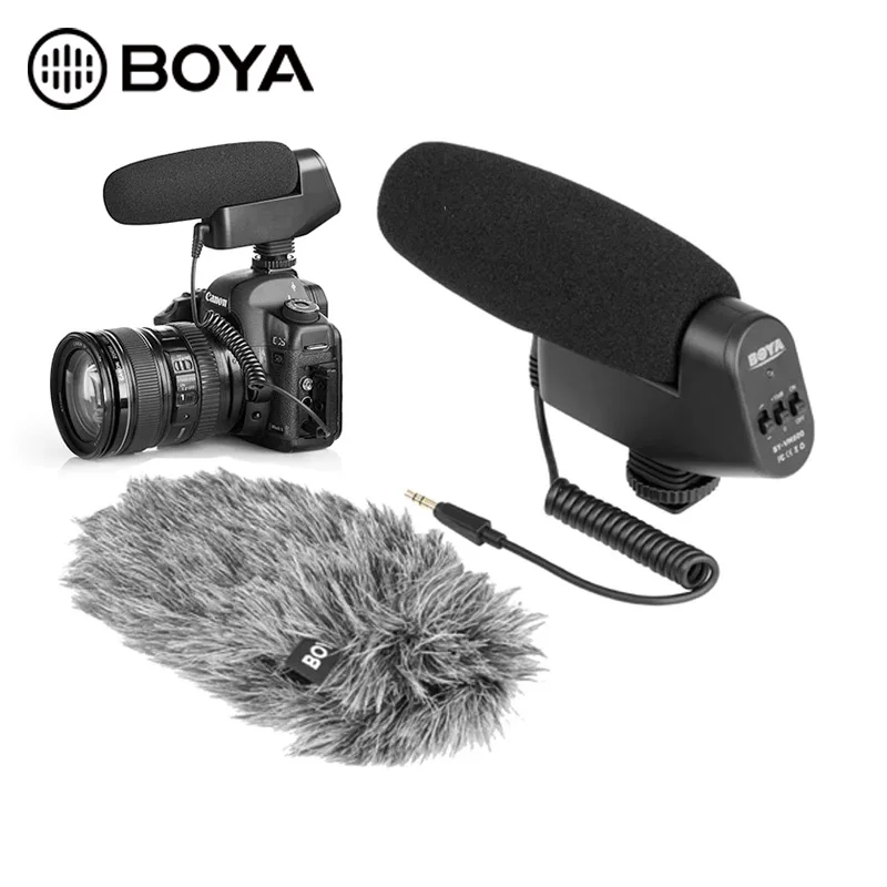 

BOYA BY-VM600 кардиоидный направленный дробовик конденсаторный микрофон для DSLR SLR камеры видео микрофон мех