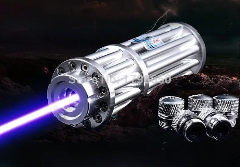 

High power Military 450nm 500W 500000m Blue Laser Pointer Flashlight Light Burning Match/Dry Wood/Black Burn Cigarettes Hunting