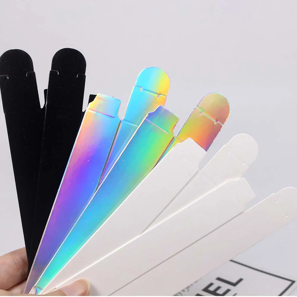 Тюбик для блеска губ бумажная коробка 20*20*110 мм голографическая