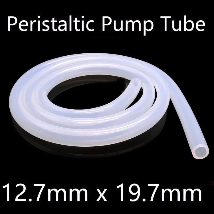 

Peristaltic Pump Tube ID 12.7mm x 19.7mm OD Soft Silicone Hose Wall 3.5mm Flexible Drink Water Connect Pipe Nontoxic Transparent