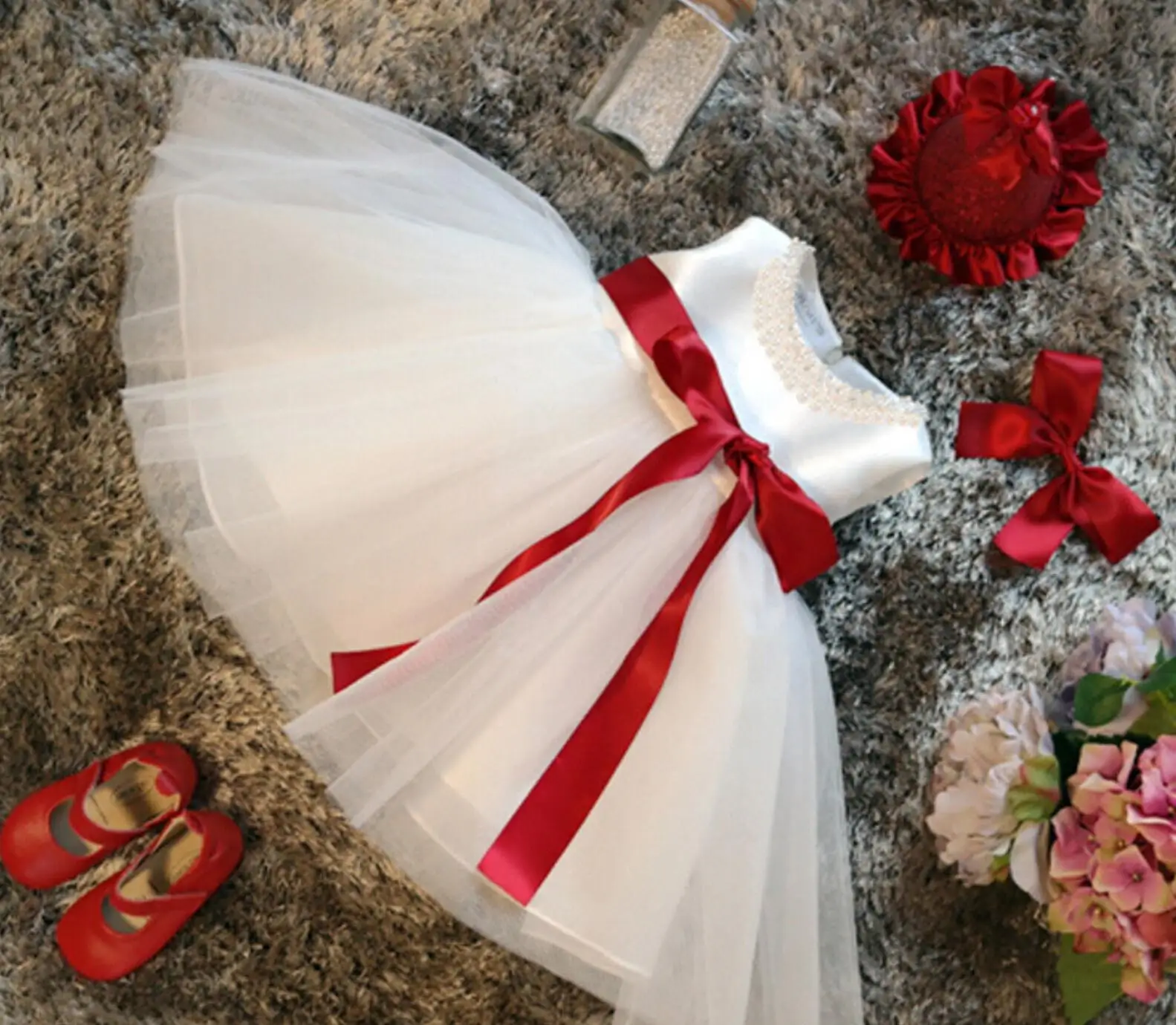 Платье-пачка для новорожденных белое 2021 | Детская одежда и обувь