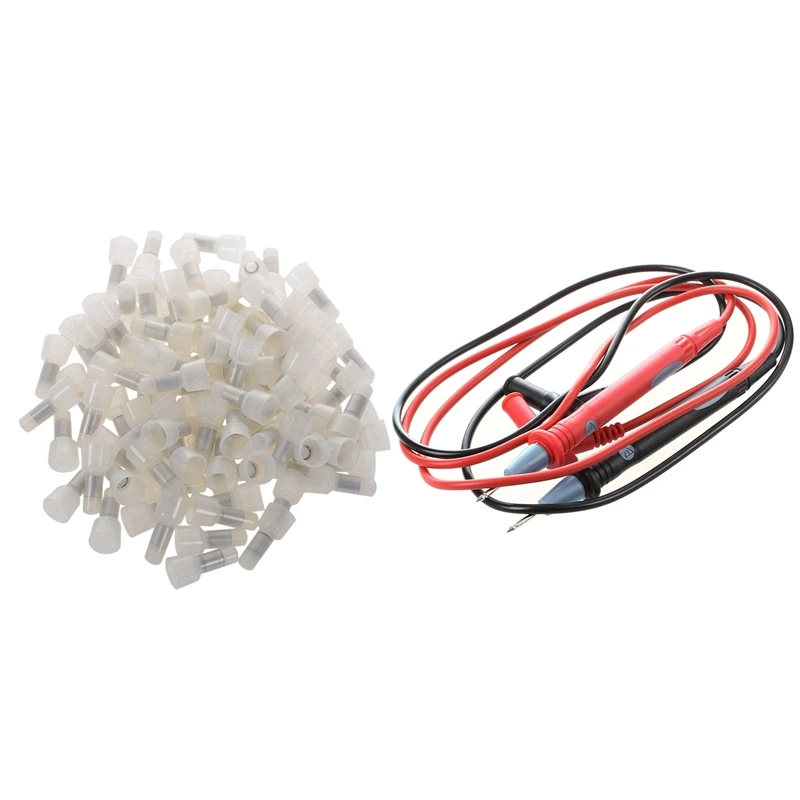 100 шт. нейлоновые изолированные соединители с закрытым концом обжимные клеммы