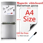 Белая магнитная доска формата А4, стикер для холодильника, Белая школьная доска для сообщений Дом Офис Кухня, 1 черная ручка в подарок