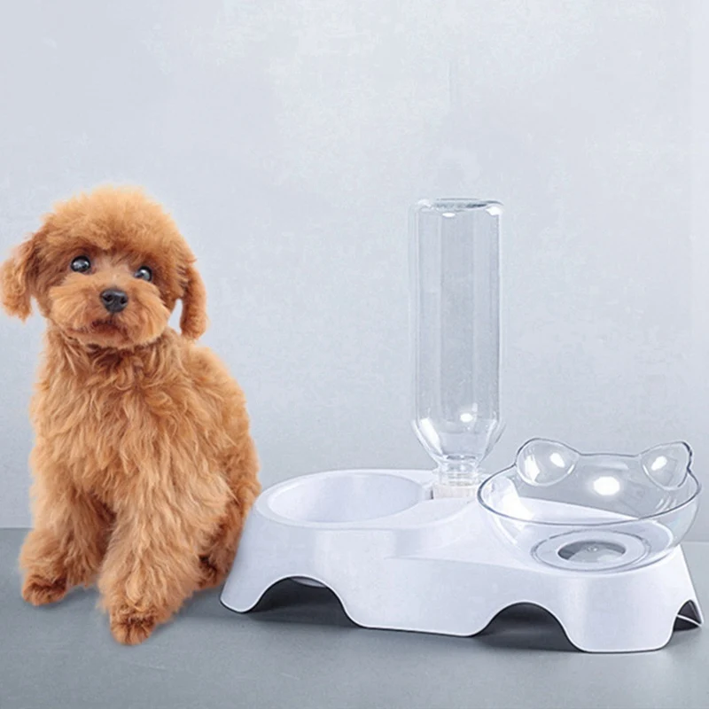 

Pet Feeding Automatic Water Replenishment Feeding Tool Cute Simulation Cat Ear Bowl Design Safe Odorless Durable Pet Supplies