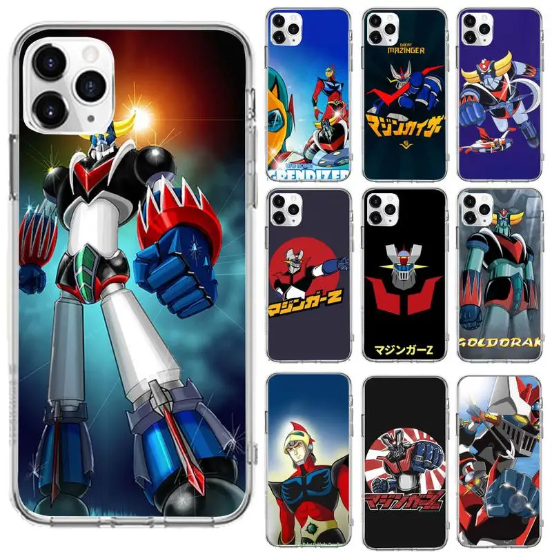 

UFO Robot Goldorak Phone Case For iphone 13 12 11 8 7 plus mini x xs xr pro max Transparent soft